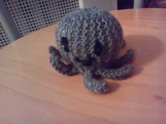 My first knitted octopus.